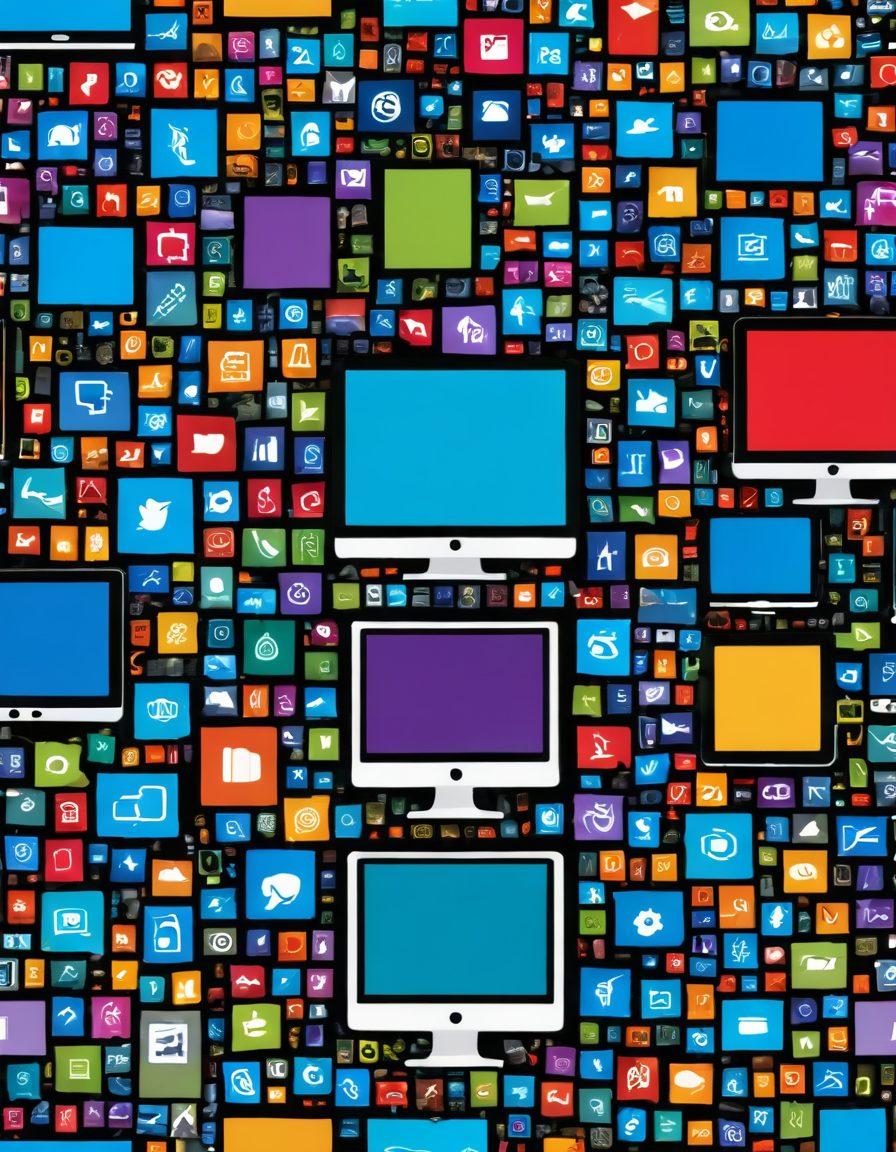 A vibrant digital landscape showcasing a seamless transition from pixelated graphics to sharp, high-resolution images, symbolizing the evolution of multimedia content. Include elements like a stylized computer screen displaying a blog interface, colorful icons representing various media types (images, videos, audio), and diverse community members interacting creatively. Use bright, engaging colors to evoke a sense of collaboration and innovation. 3D. vivid colors. contemporary style.